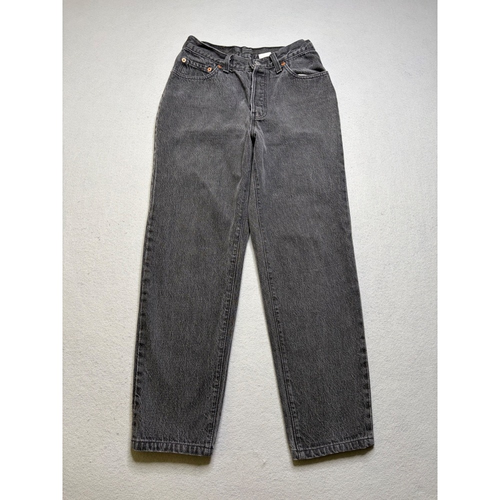 Levi's Jeans Women 9 Black 501 Vintage Made in USA High Rise Button Fly Denim‎